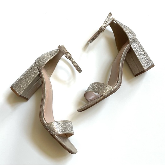 KELLY & KATIE Caital Sandal Light Gold Rhinestones 8.5 - Picture 6 of 11